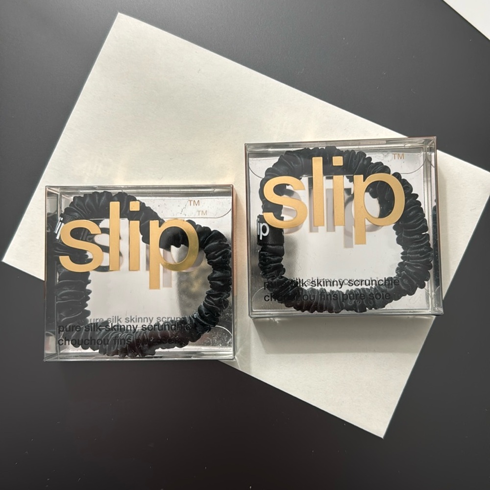 Slip silk scrunchies.